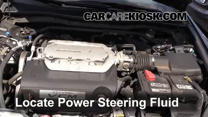 2012 Honda Accord EX-L 3.5L V6 Sedan Power Steering Fluid Check Fluid Level